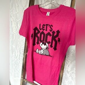 Snoopy pink t shirt kids XL, woman’s Small